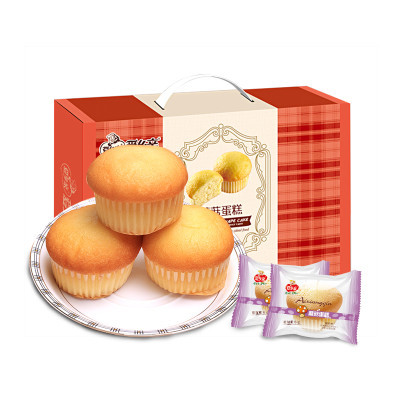 ￥7.9 苏宁易购 爱乡亲 蘑菇蛋糕 580g