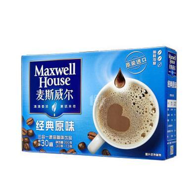 Maxwell house 麦斯威尔 原味速溶咖啡 30条 390g *3件 ￥52