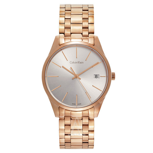 折合686元 Calvin Klein Time系列 女士玫瑰金时尚腕表 $98
