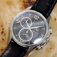 现价只要$319 (原价$745) 包邮 Hamilton Jazzmaster Chrono 瑞士石英时尚男表特卖