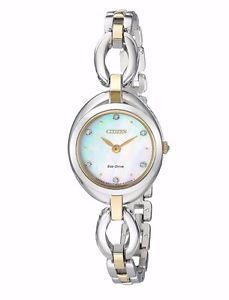 CITIZEN 西铁城 EX1434-55D 女士光动能腕表 $84.99（需用码，约￥640）