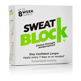 折合132.93元 SweatBlock 医用级 强效止汗贴*8片