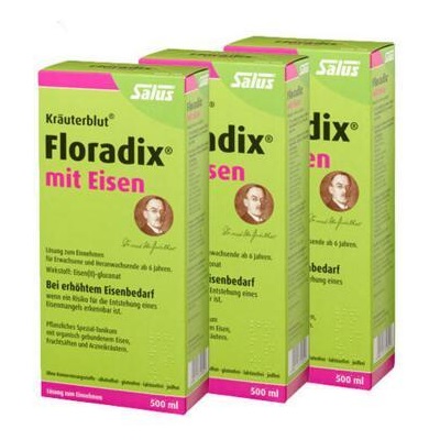 Salus Floradix 铁元 500ml*3 €39，约301元，可直邮
