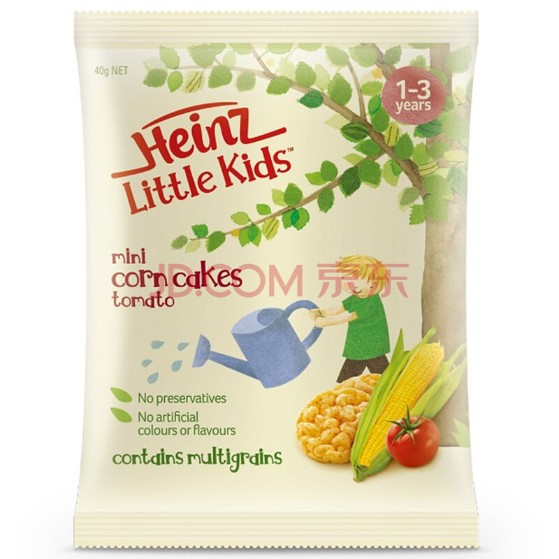 亨氏 Heinz 婴幼儿辅食 玉米番茄饼干 1-3岁 40g *20件 185.8元（合9.29元/件）