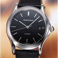 高性价比 现价$269 (原价$1195) 包邮 EMPORIO ARMANI 瑞士自动机械经典男表特卖