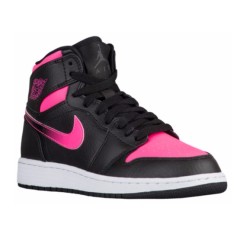 妹纸想买篮球鞋选这个！额外9折 Air Jordan Aj 1 大童款篮球鞋 黑粉 $44.99（约326元）