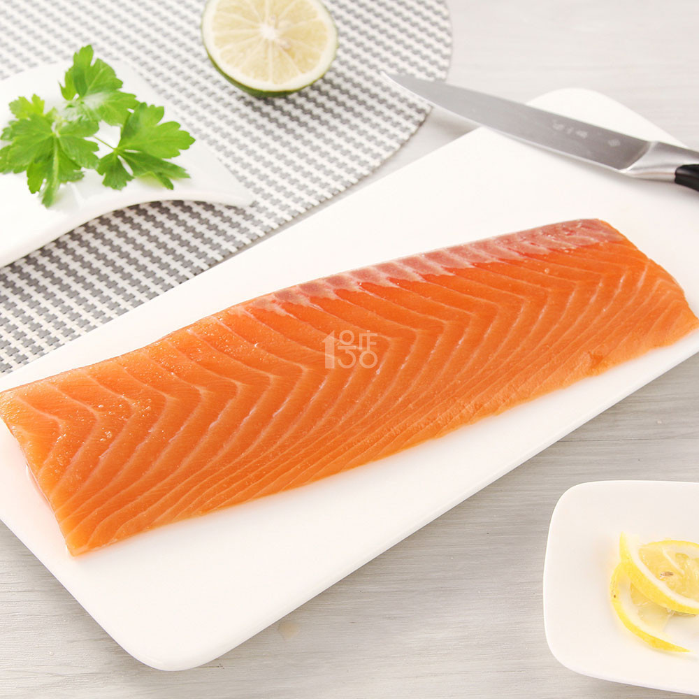 ￥45 1号生鲜 ICEFRESH 三文鱼上中段 260G 丹麦法罗群岛进口