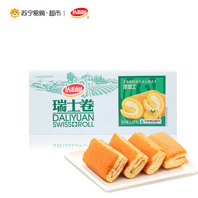苏宁超市】 达利园 瑞士卷香蕉味 1500g *4件 120元（合30元/件）
