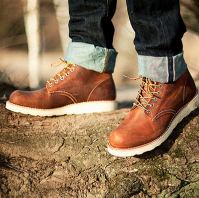 红翼（Red Wing） Heritage 9111 男士真皮工装靴 越旧越有味道 ￥1050