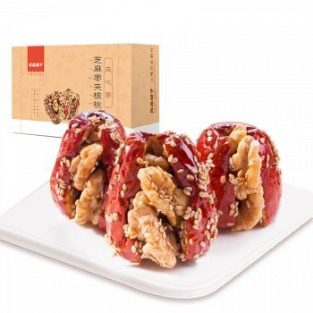 京东商城 良品铺子芝麻枣夹核桃208g25.9元 需参加满减