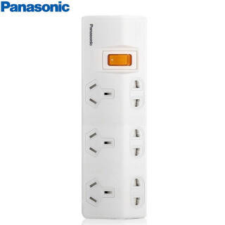 历史最低 松下（Panasonic） 插排 白色 6位总控 *2件 129.6元（合64.8元/件）