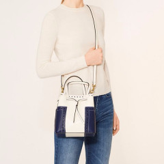 【仅剩1只！】Tory Burch 汤丽柏琦 BLOCK-T 微型真皮水桶包 $259（约1751元）