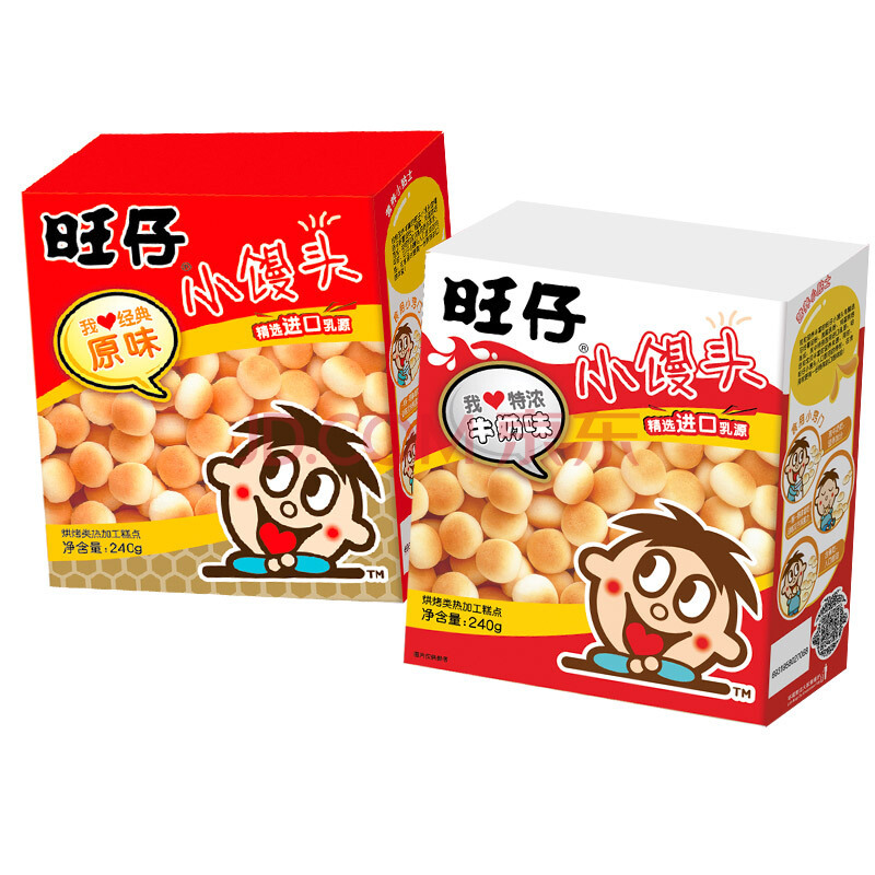 旺旺 旺仔小馒头 240g*2盒 *2件 30元（2件5折）