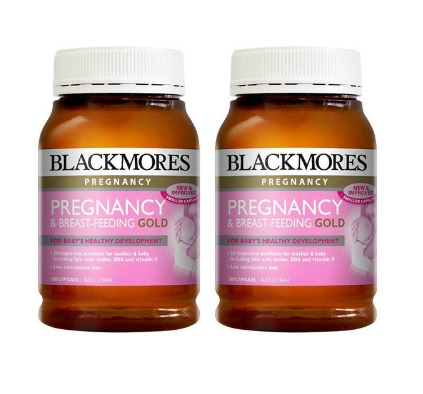 折合354.57元 Blackmores澳佳宝 孕期及哺乳营养黄金素胶囊180粒X2件装