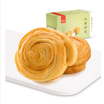 1号店超市 良品铺子 手撕面包 1.05kg*2箱39.8元包邮 已降20元