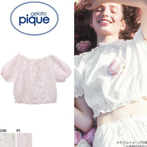 Gelato pique 2WAY 抽褶少女T恤 4838日元