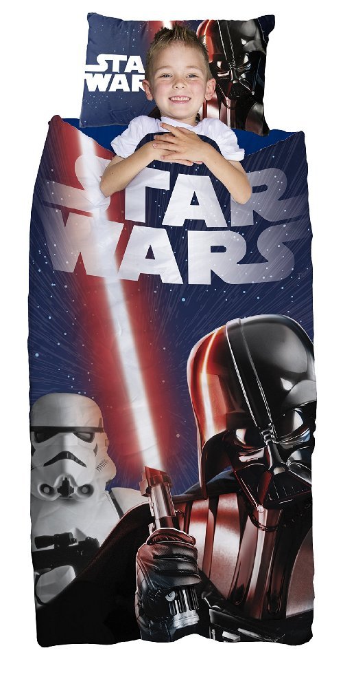 Star Wars 星球大战 经典“达斯·维达，光剑，风暴骑士” 睡袋枕头套装 $17.99