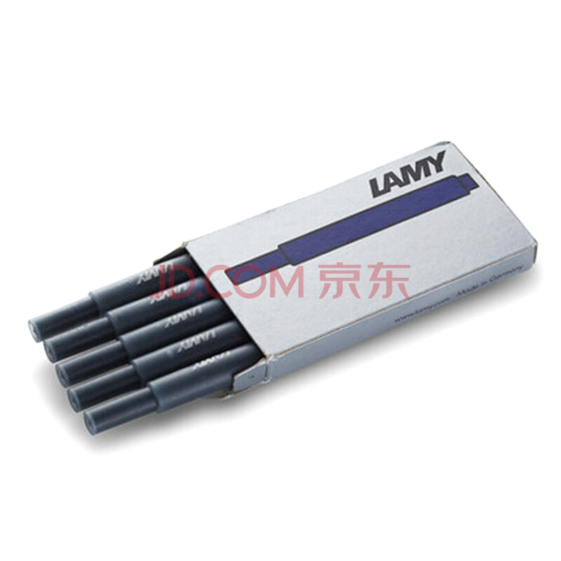 ￥9.9 LAMY凌美 钢笔签字笔笔芯 5支一盒T10 蓝黑色