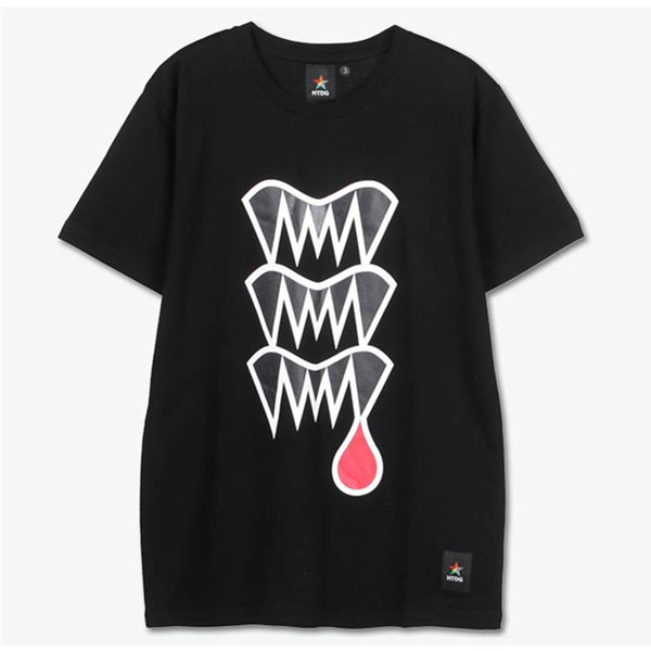 古巨基设计！HTDG DROP TEETH PRINT TEE 个性印花T恤 99元
