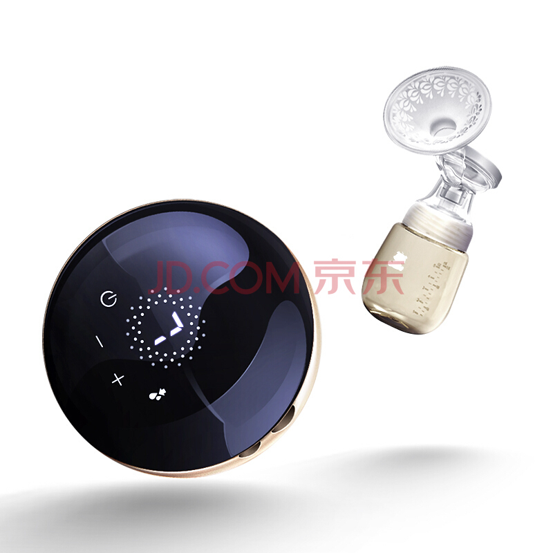 ￥199 【某东超市】小白熊 电动吸奶器 时尚黑金 9档调节吸奶器 HL-0830
