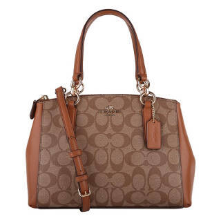 蔻驰（COACH） 女款卡其色PVC手提斜挎包杀手包 小号 58290 IMBDX (F58290 IMBDX) 1140元