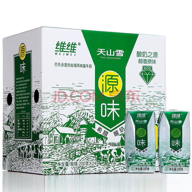 ￥46.9 维维 常温希腊风味酸奶 200g*24盒