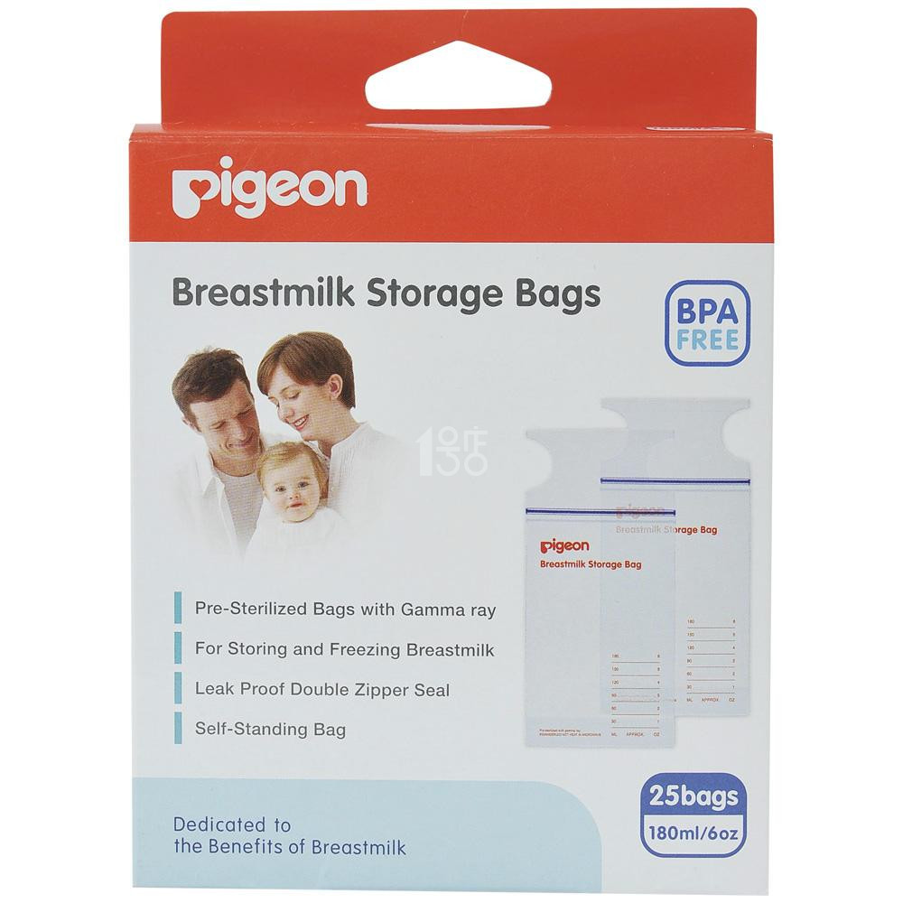 Pigeon 贝亲 母乳保存袋 储奶袋 保鲜袋 180ml 25枚入 16654 38.9元