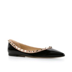 收V家铆钉鞋最好折扣！Valentino 铆钉尖头平底鞋 $373（约2702元）