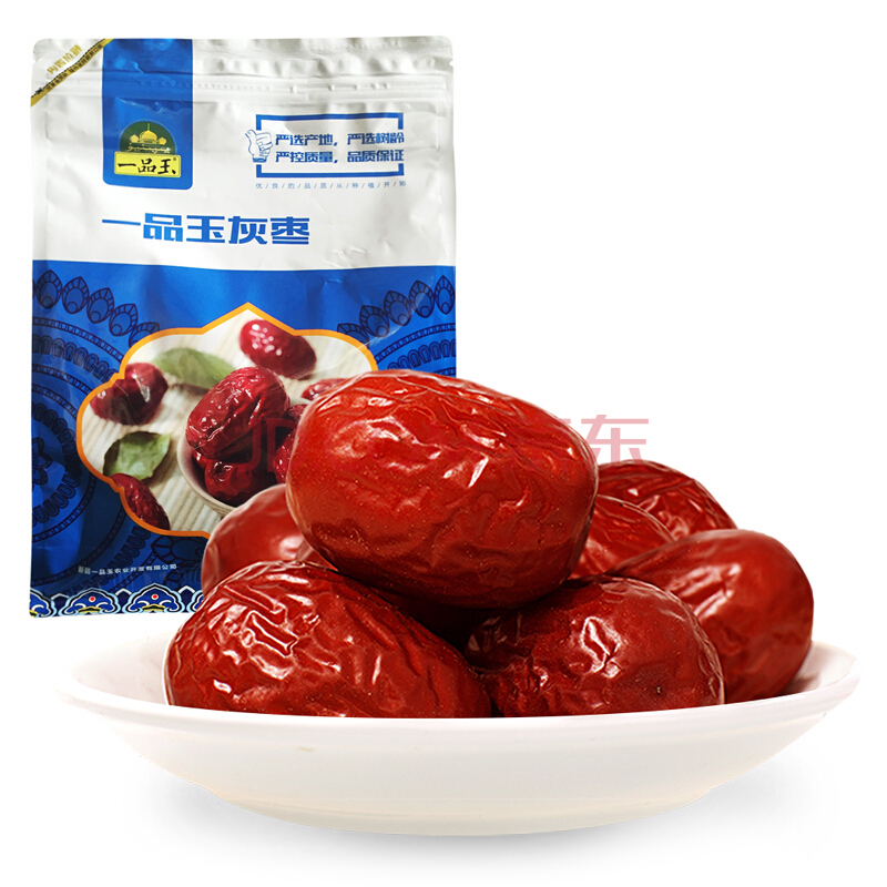 【某东超市】一品玉 蜜饯果干 新疆特产 大枣 灰枣二等180g/袋 *10件49元（合4.9元/件）