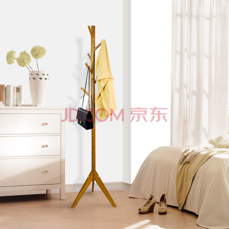 ￥69 雅客集 WN-13246实木衣帽架