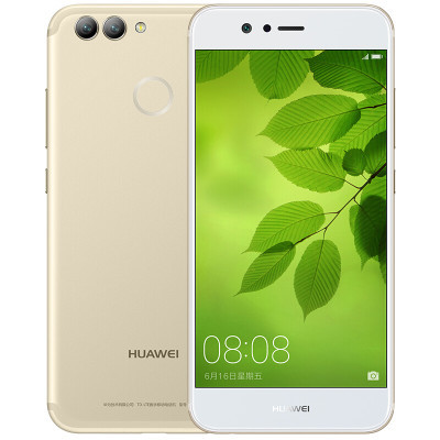 ￥2149 HUAWEI华为 nova 2 4GB+64GB 流光金 移动联通电信4G手机