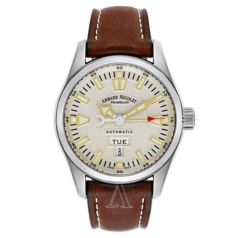 ARMAND NICOLET M02系列 9640M-IV-PK2420MR 机械男表 $679（约￥4590），免费直邮