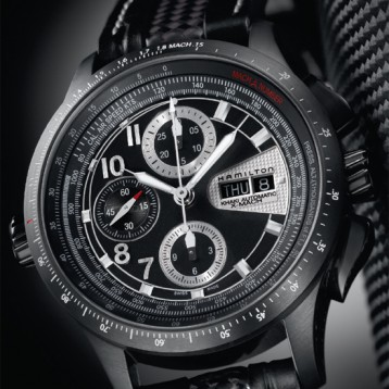 Hamilton 汉密尔顿 卡其航空系列 X-Mach H76686735 三眼计时自动机械男表 新低$829 约￥5483