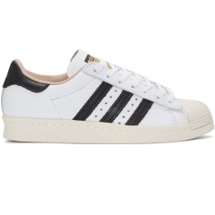 adidas Originals White Superstar 80s Sneakers 女款小白鞋