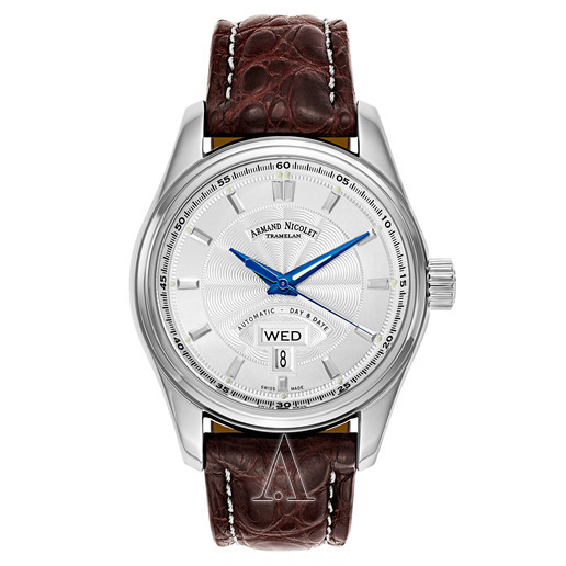 折合4893元 Armand Nicolet 艾美达 M02系列 9640A-AG-P974MR2男士时尚机械腕表