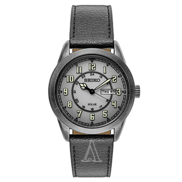 酷黑款式！SEIKO 精工SNE447 男士太阳能时装腕表 $89（转运到手约￥650）