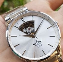 EDOX 依度 Les Vauberts系列 85011-3B-AIN 男款机械表 $329，免费直邮
