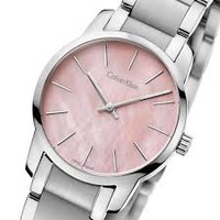 $60 (原价$259) Calvin Klein 城市系列粉色珍珠母贝时装女表 简约风