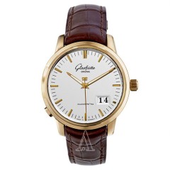 Glashutte 格拉苏蒂 Senator Panorama Date 系列 100-03-11-01-04 男士18K玫瑰金机械手表