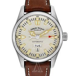 折合4403元 ARMAND NICOLET M02系列 9640M-IV-PK2420MR 男士机械腕表