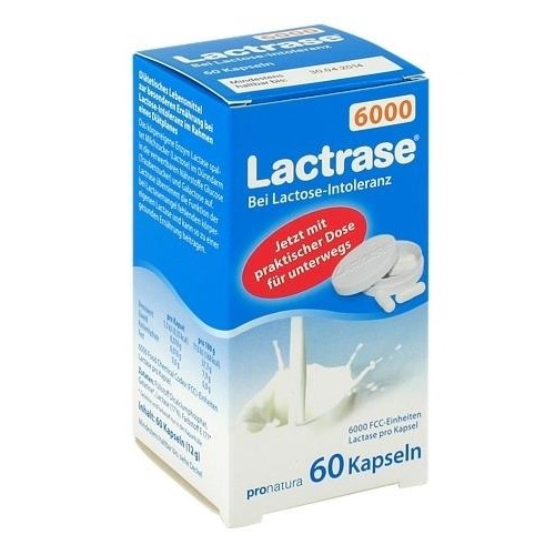 Lactrase 乳糖酶 6000单位 60粒 €9.25，约76元