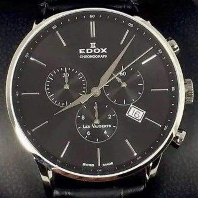 EDOX Les Vauberts 10408-3N-NIN 男士手表 199美元，免费直邮