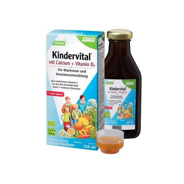 Salus Kindervital 有机儿童维生素钙+维生素D3果蔬营养液 €12.99，凑单直邮约107元