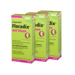 Salus Floradix 铁元补铁补气补血抗疲劳 500ml*3瓶
