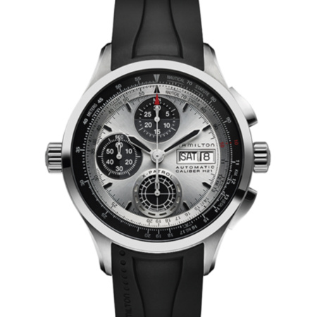 汉米尔顿（Hamilton） KHAKI AVIATION系列 X-Patrol H76566351 男士机械表 动力储备 三眼计时 ￥4740