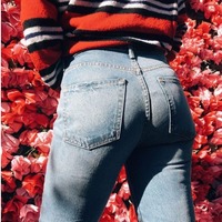 低至4.5折 + 包邮包税 能穿出好身材的牛仔裤 Grlfrnd 复古高腰裤不能错过