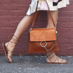 Chloé Brown Medium Faye Bag 封面同款同色包包