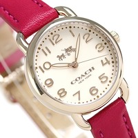 $99 (原价$250) Coach Delancey 系列镀玫瑰金时装女表