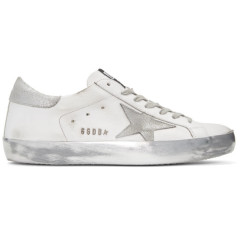 Golden Goose White Sparkle Superstar Sneakers 男款小脏鞋