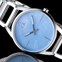 $50 (原价$289) CALVIN KLEIN STATELY 系列典雅珍珠母贝女表 清新文艺范儿